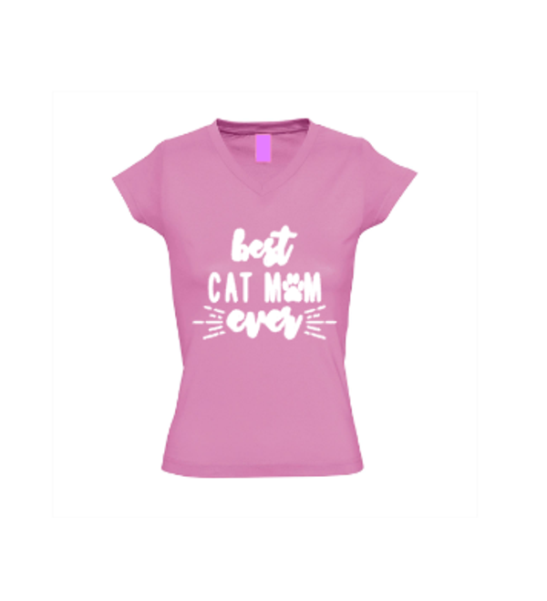 Dames shirt Best cat mom