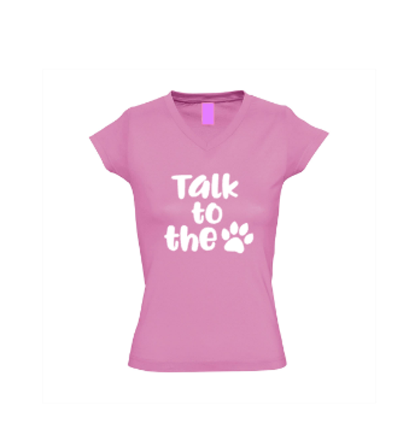 Dames shirt Talk to the paw