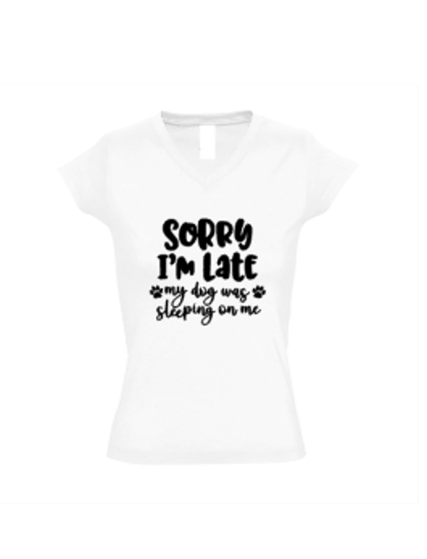 Dames shirt Sorry i'm late
