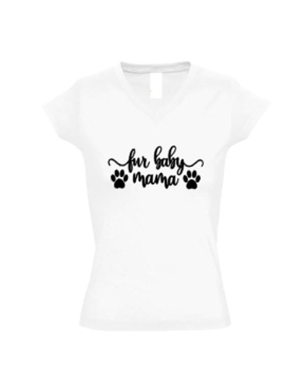 Dames shirt Fur baby mama