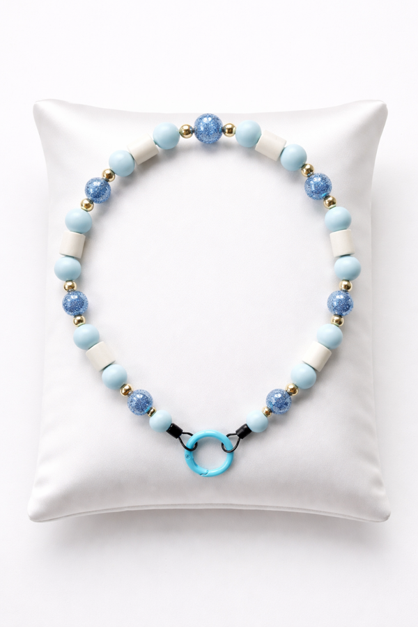 Anti-teken hondenketting Blue Stardust