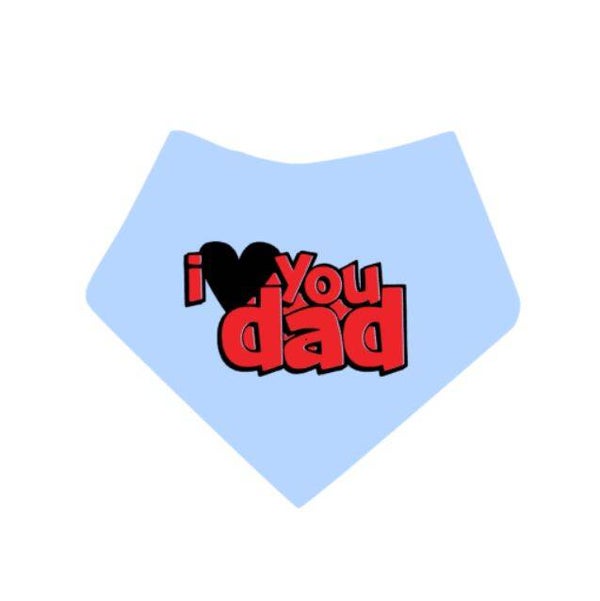 Vaderdag bandana I love you dad