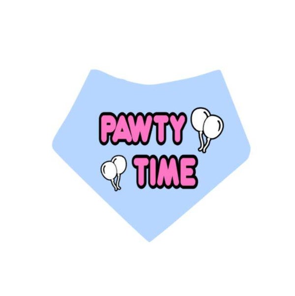 PAWTY TIME GOTCHA DAY BANDANA