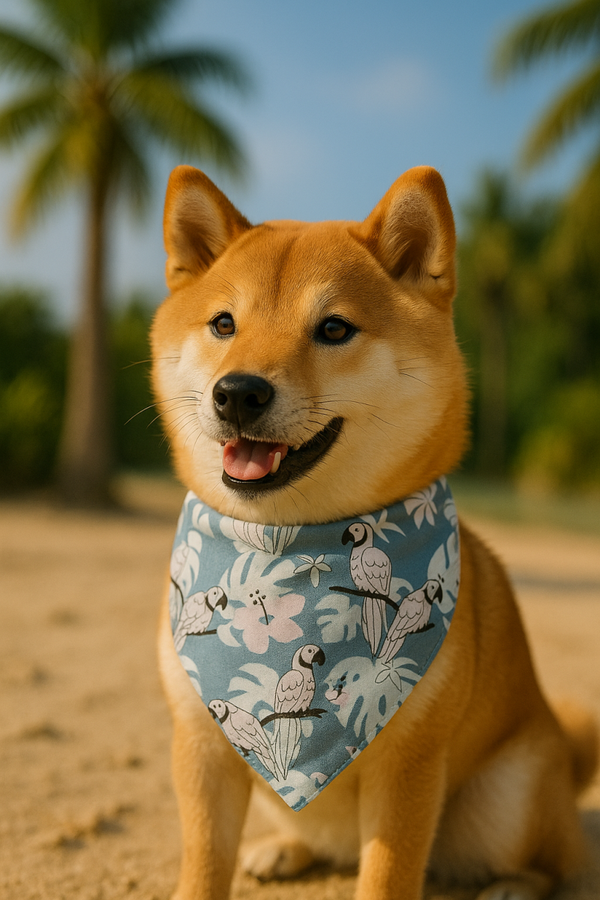 Honden UV kleur veranderende bandana Tropical