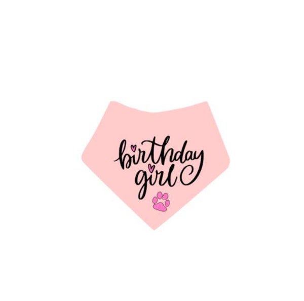 Honden verjaardag bandana BIRTHDAY GIRL