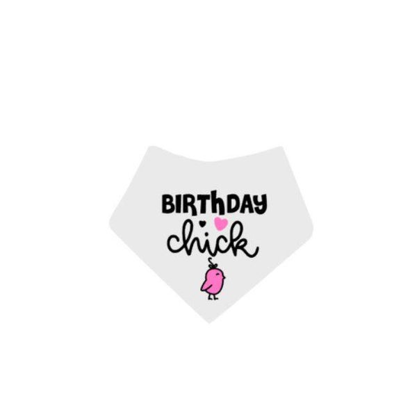 Honden verjaardag bandana B-DAY CHICK