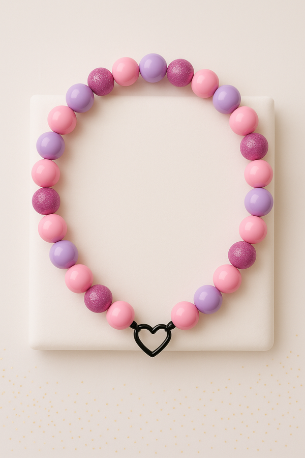 Honden Ketting – 20 mm Bubblegum Kralen (Helemaal op maat gemaakt!)