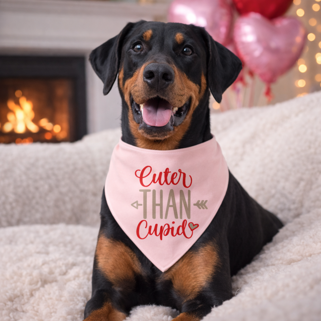 Valentijn Bandana voor honden Cuter than Cupid