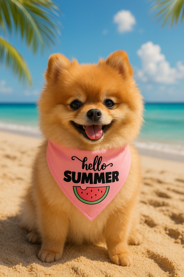 Zomer honden bandana Hello Summer