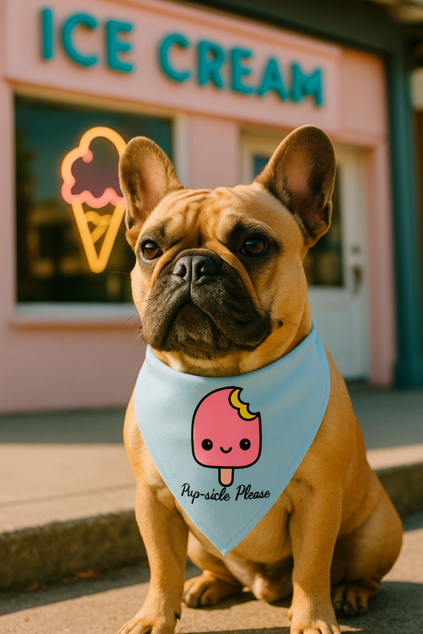 Zomer honden bandana Pup-sicle please