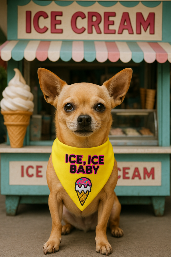 Zomer Honden bandana Ice Ice Baby