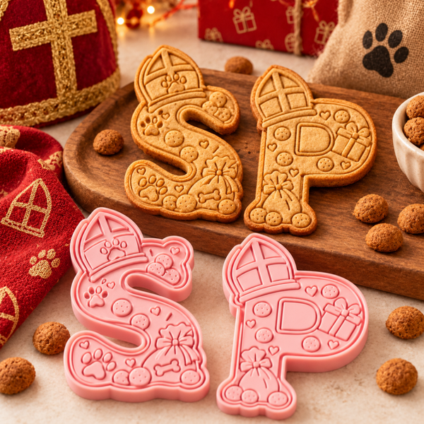 Sinterklaasletter Koekjesuitsteker met Stempel