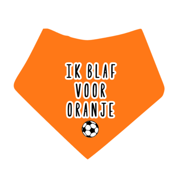 EK 2024 honden bandana Ik blaf voor oranje
