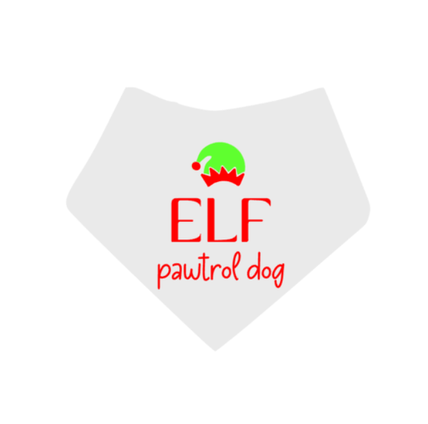 Honden kerst bandana Elf pawtrol dog