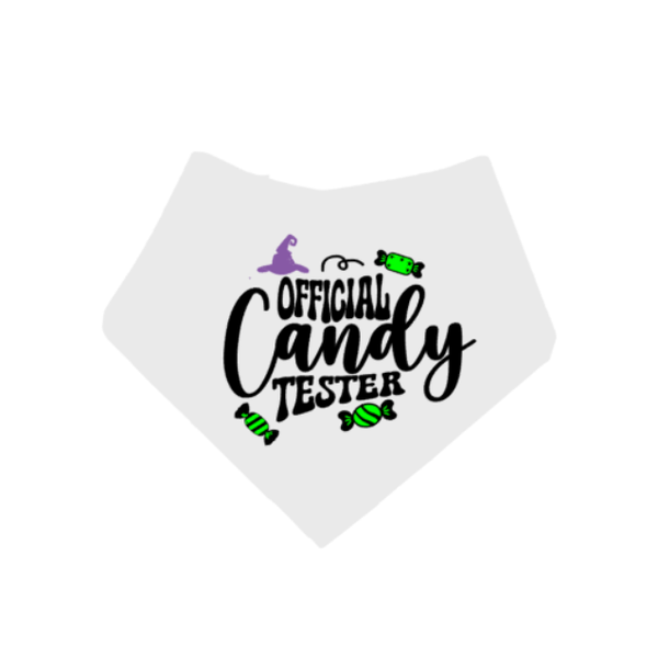 Halloween honden bandana OFFICIAL CANDY TESTER
