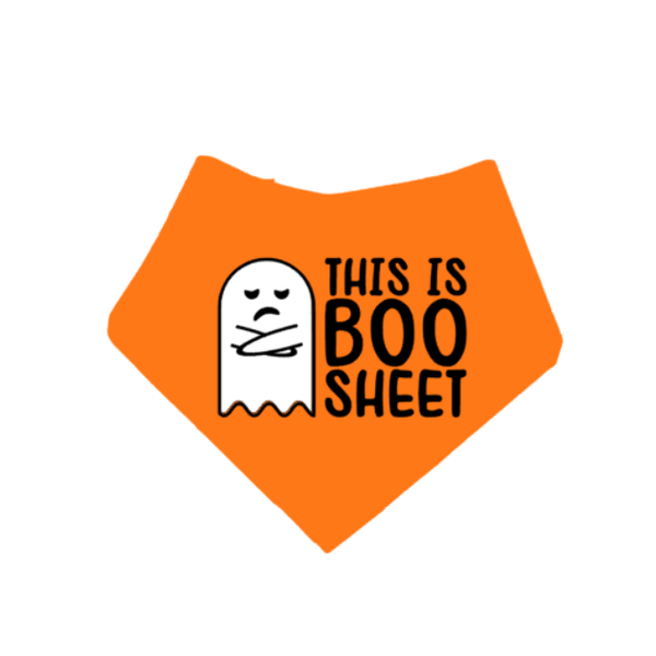 Halloween honden bandana THIS IS BOO SHEET