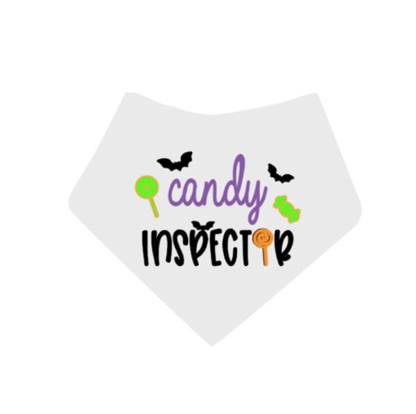 Halloween honden bandana CANDY INSPECTOR