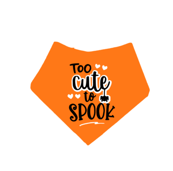Halloween honden bandana TOO CUTE TO SPOOK
