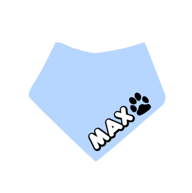 Honden bandana met eigen naam