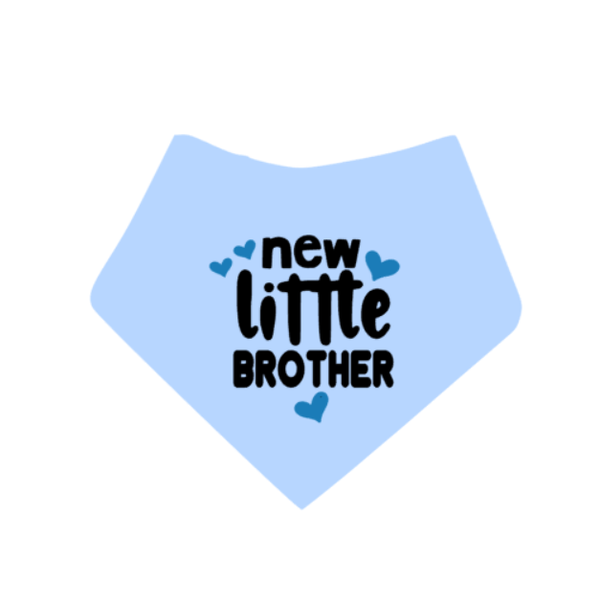 Honden bandana New little brother