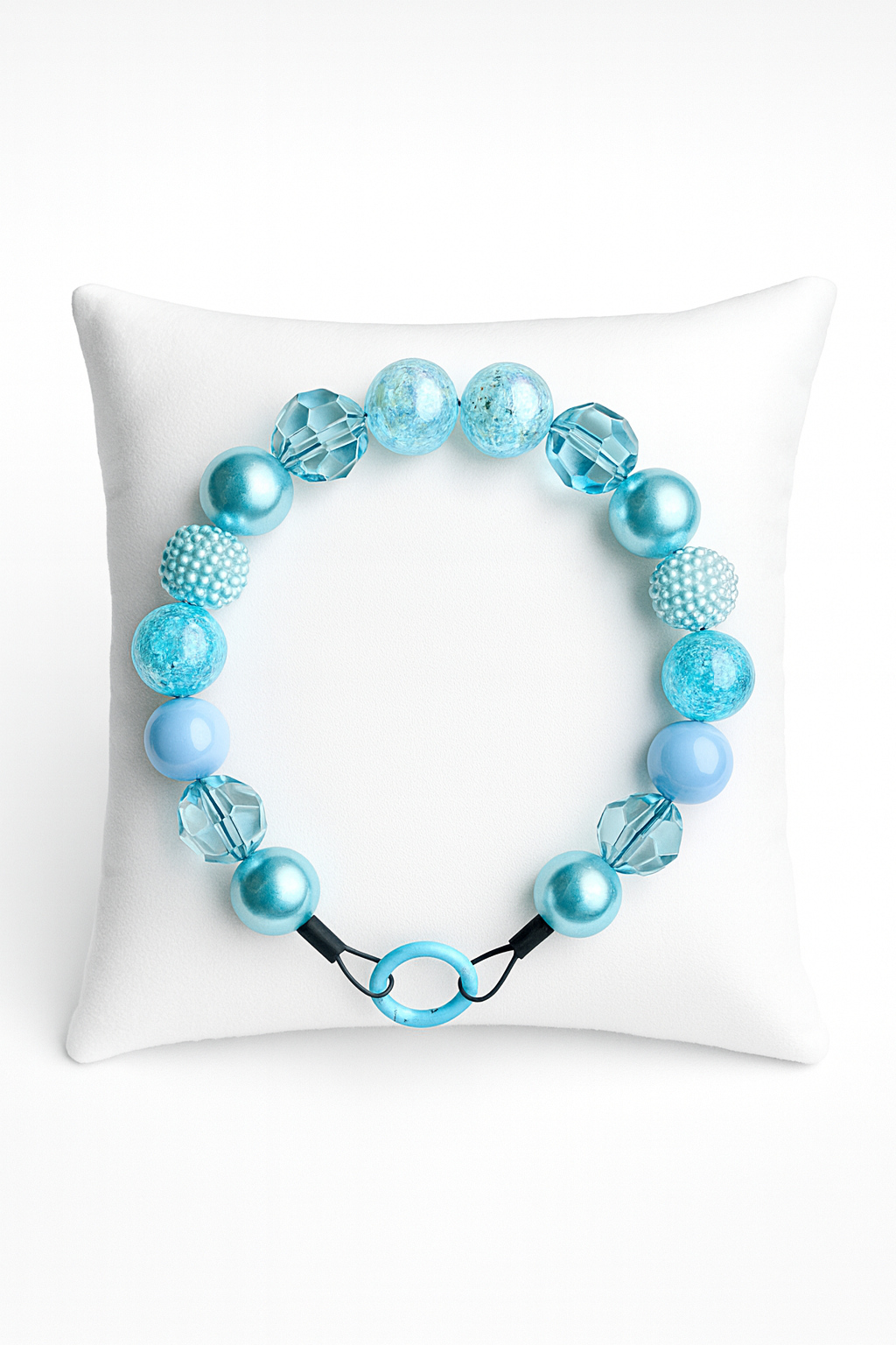 Honden Ketting – 20 mm Bubblegum Kralen (Helemaal op maat gemaakt!)