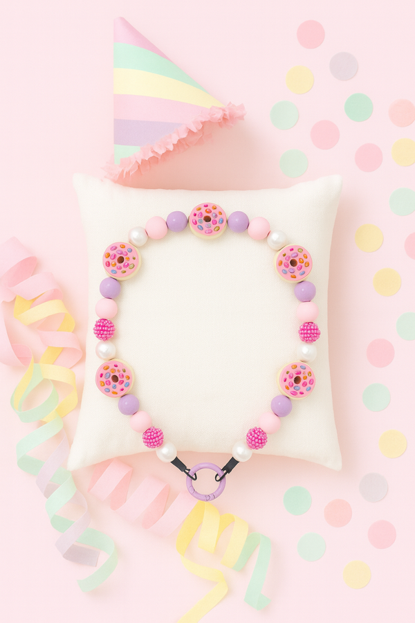 Sweet Donut Delight – Honden Verjaardag Ketting 12 mm