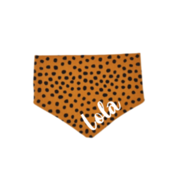 Honden bandana Dots met of zonder eigen naam