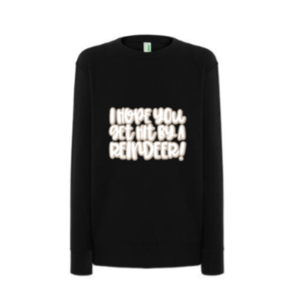 Kerst sweater I hope you get hit by a reindeer