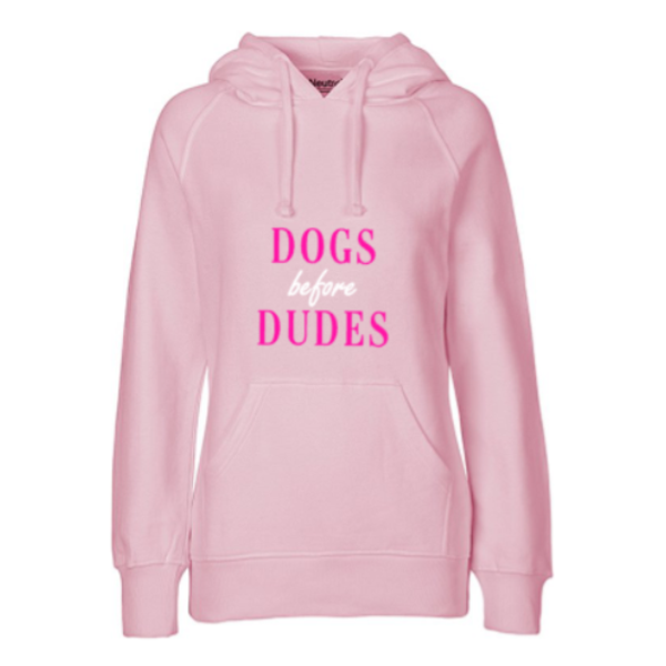 Dames hoodie Dogs before dudes