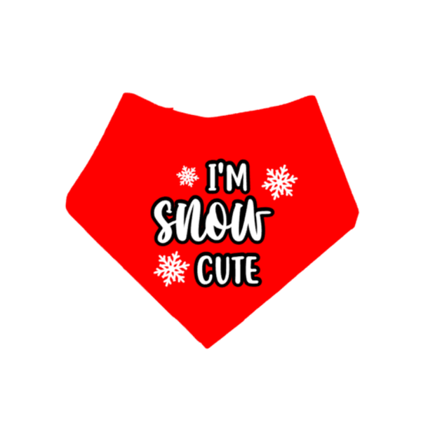 Honden kerst bandana I'm snow cute