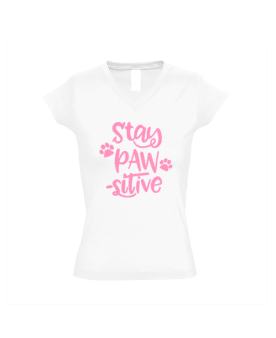 Dames shirt Stay Pawsitive