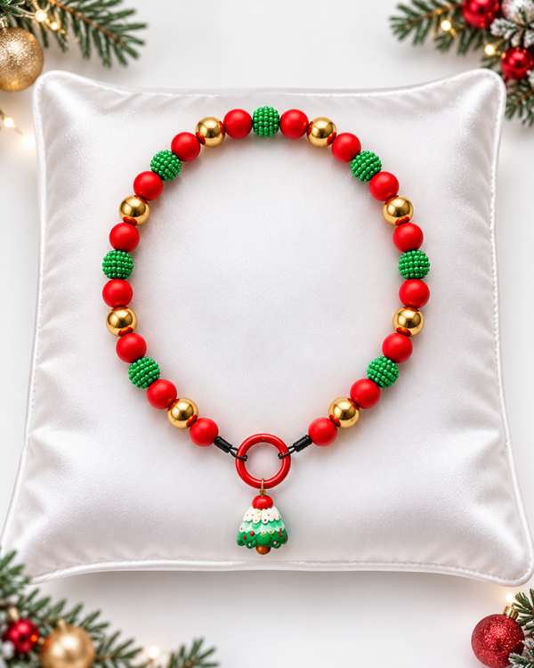 Honden ketting kerst Festive Fur
