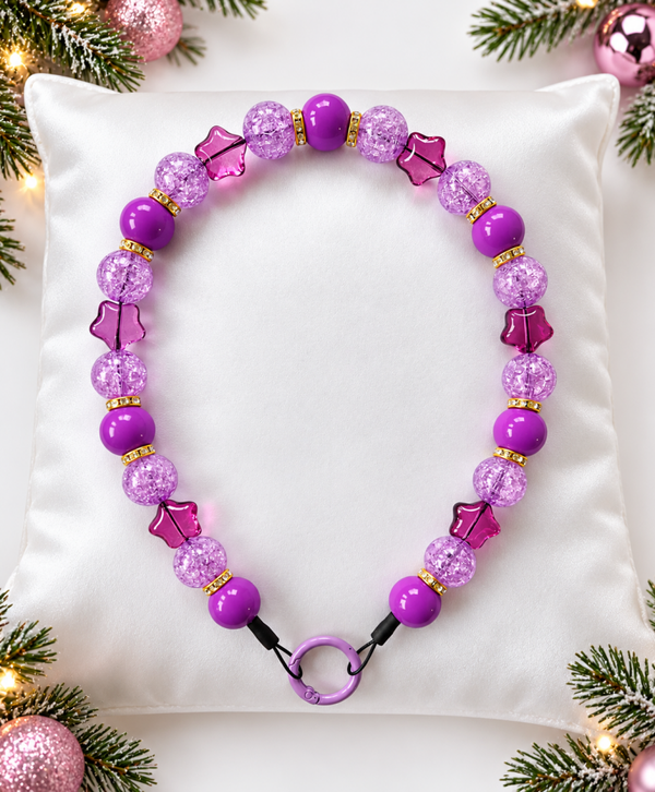 Honden ketting kerst Sugar plum sparkle