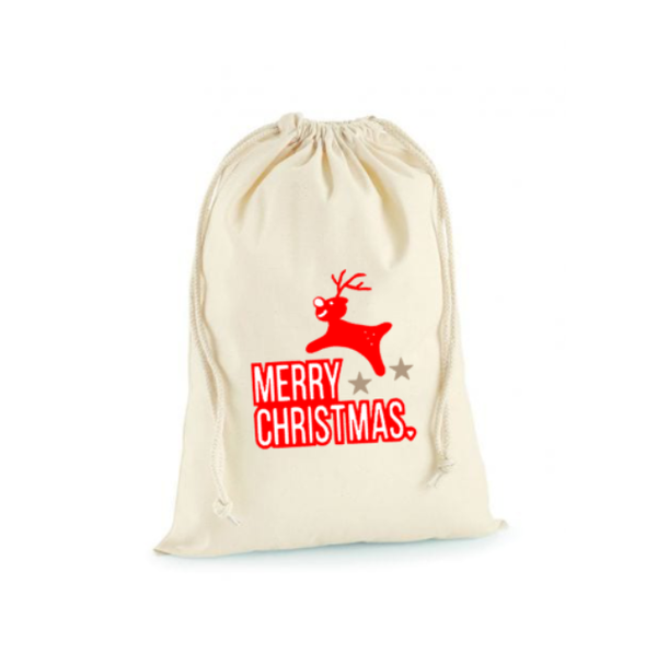 Kerstcadeau zak Merry Christmas