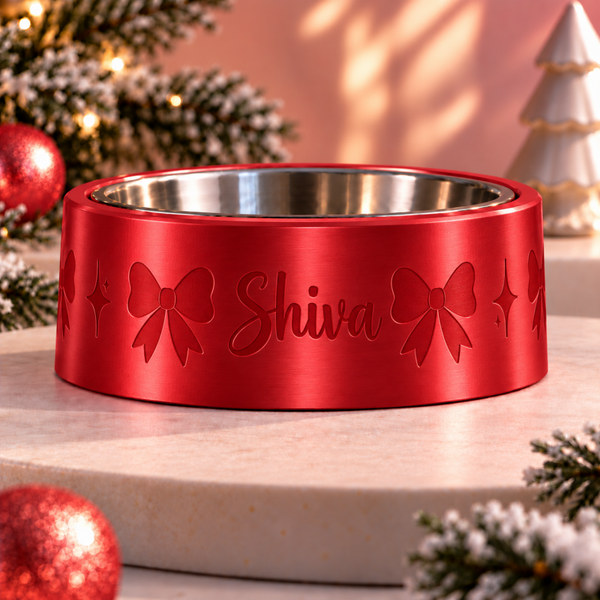Kerstvoerbak met Naam – Bows