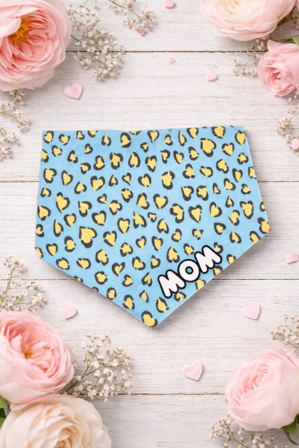 Moederdag bandana limited edition Mom blue