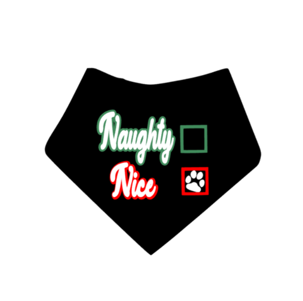 Honden kerst bandana Naught, Nice