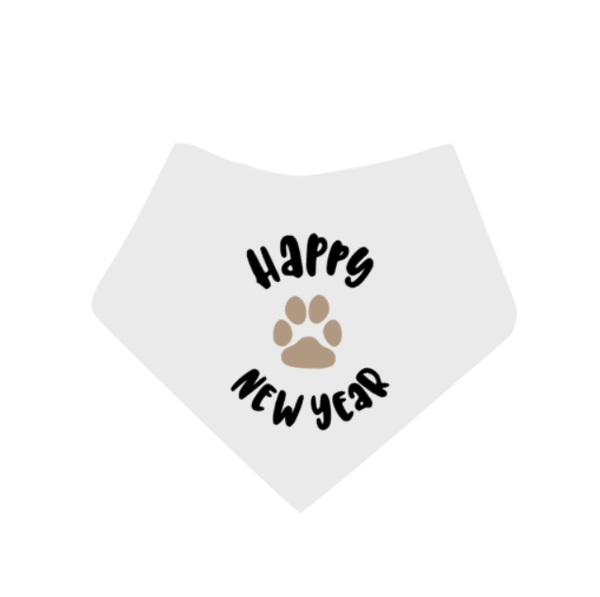 Nieuwjaar honden bandana Happy New Year