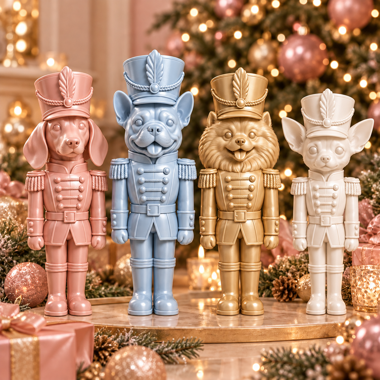 Honden Nutcracker Kerstbeeld