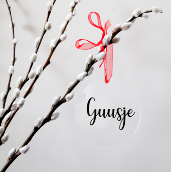 Kerstbal met eigen naam van plexi glas