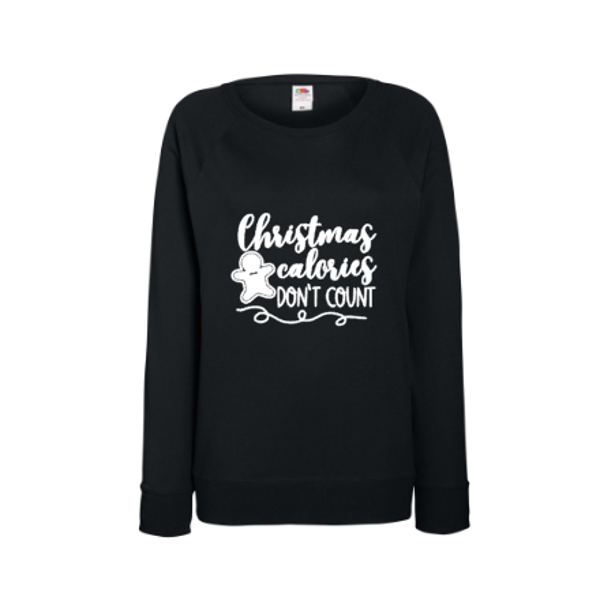 Kerst sweater Christmas calories don't count