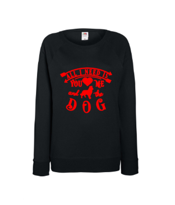 Valentijn Sweater All i need i you, me and the dog