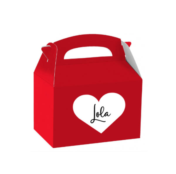 Valentijn cadeau doos met eigen naam