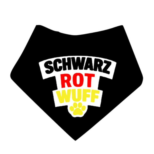 WM Hunde-Bandana – Schwarz-Rot-Wuff 🇩🇪