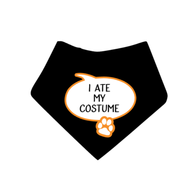 Halloween honden bandana I ATE MY COSTUME