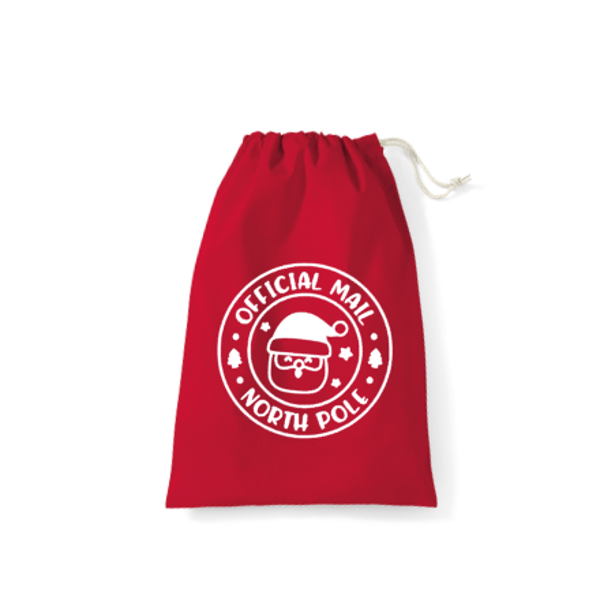 Kerstcadeau zak Official mail North Pole Groot