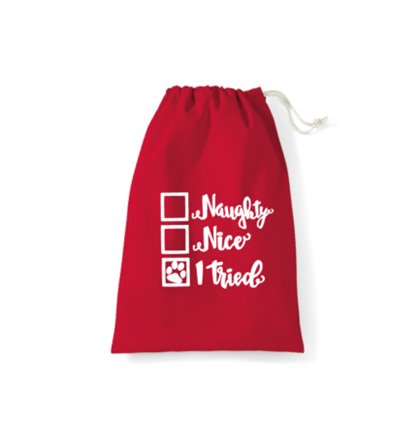 Kerstcadeau zak Nauhgty, Nice , I tried Groot