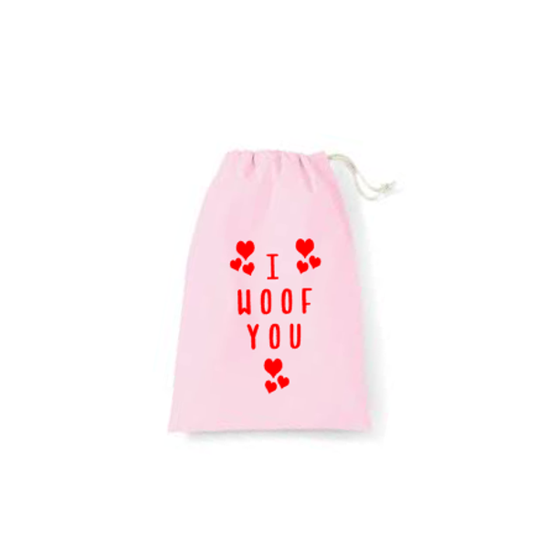 Valentijn cadeau zak XL I Woof You