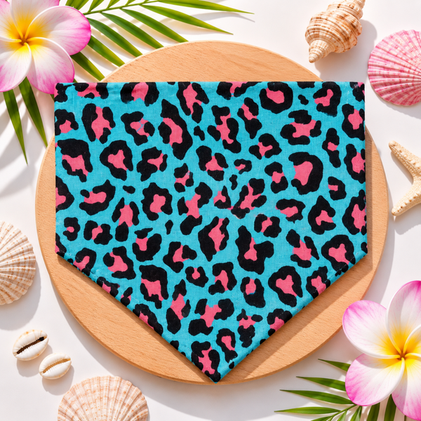 Zomer honden bandana Miami Leopard