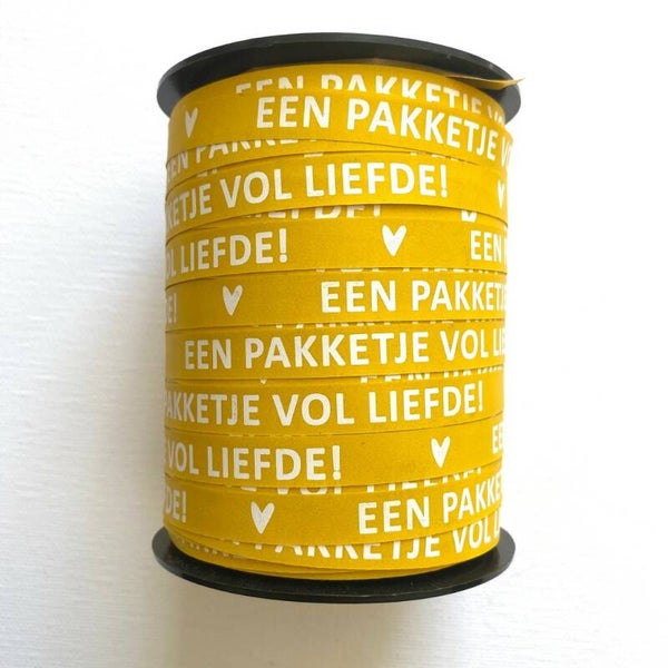 Pakketje vol liefde geel (5m)